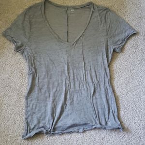 BDG large gray burnout v neck tee